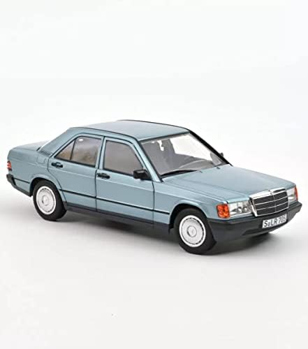 Norev 1984 190 E világoskék Metál Kék Belső 1/18 Fröccsöntött Modell Autó 183828