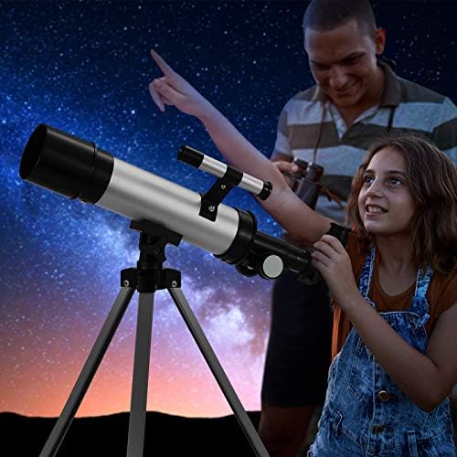 Távcső Gyerekeknek 8-12 & Felnőttek Csillagászat Kezdők, Csillagászati Refraktor Teleszkóp(szöveg a 18x. pont-90X),50mm/360mm