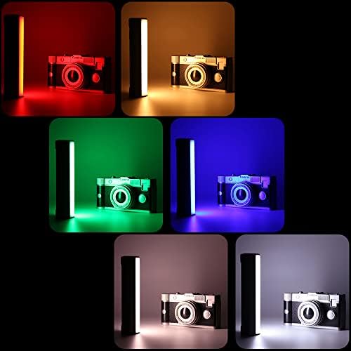 Mcoplus 360° RGB Fény, Varázspálca,Mágneses Vonzereje, Kézi Lámpa Pálca, LED Videó Cső Fény, Bár a Fotózás,Vlog TIKTok,2000mAh Akkumulátor