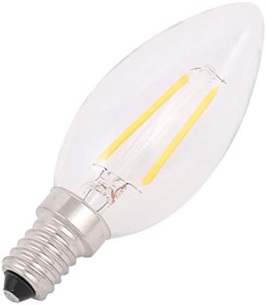 Aexit AC 220 v-os lámpatestek, valamint az ellenőrzések 2W C35 LED Izzó Izzólámpa Szabályozható E14 Meleg Fehér