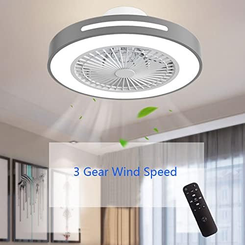 IBalody 3 Gear szélsebesség Ventilátor Mennyezeti Lámpa Hálószoba Néma Mennyezeti Ventilátor LED Beltéri Kerek Mennyezeti