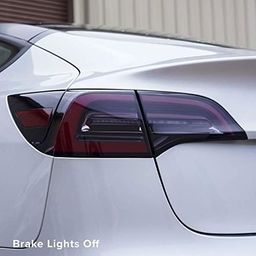 TESBROS - Tesla Model 3 & Modell Y a hátsó lámpája Árnyalat Készlet | Egyszerű DIY Alkalmazás | Tartalmaz Minden Szükséges Telepíteni