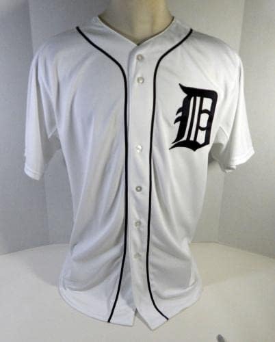 2015 Detroit Tigers Jeff Ferrell 26 Játék Kiadott Fehér Jersey DP15230 - Játék Használt MLB Mezek