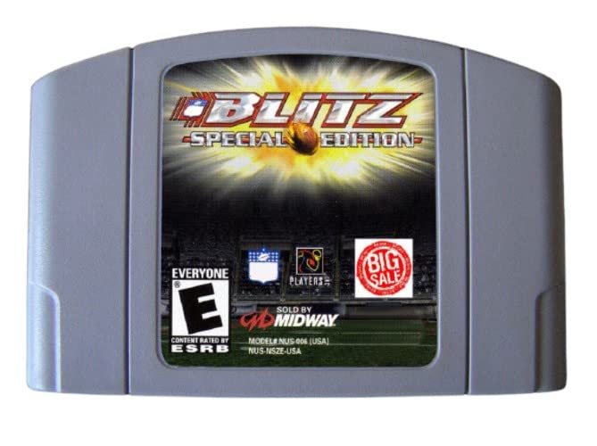 Retro Játék 64 Bites Játékok Blitz Különleges Kiadás USA Verzió (Szürke)