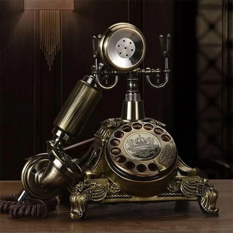 SEASD Európai Antik Forgó Tárcsa Régi Vezetékes Telefon Retro Haza Régi Divat Vezetékes Régimódi Vezetékes Telefon