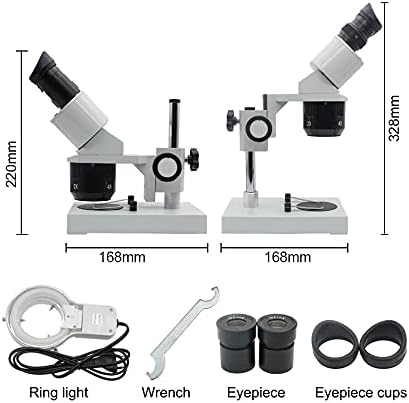 SDGH 10X-20X-30X-40X Binokuláris Sztereó Mikroszkóp Megvilágított Ipari Mikroszkóp w/Szemlencse a órajavítás PCB-Ellenőrzés (Méret