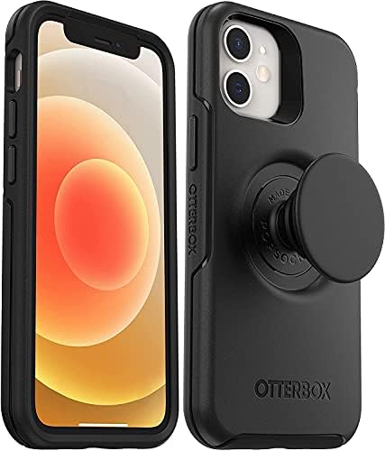 OtterBox + Pop Szimmetria Sorozat Esetében iPhone 12 Mini (NEM 12/Pro/Pro Max), Nem Kiskereskedelmi Csomagolás - Fekete