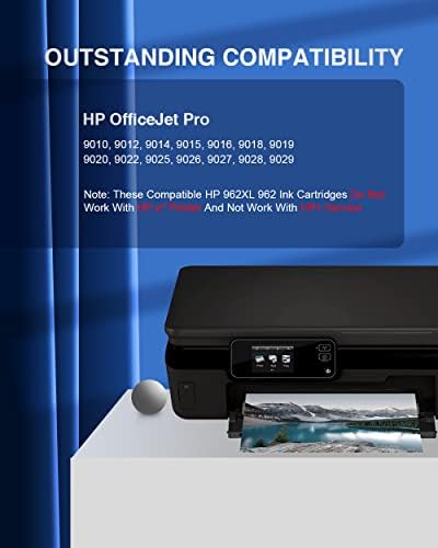 Kompatibilis HP 962XL Tintapatron Combo Pack Csere HP 962 XL 962 Használható HP OfficeJet Pro 9015 9010 9025 9018 9012 9020 9013