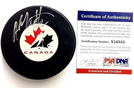 Anthony Mantha Aláírt Csapat Kanada Detroit Red Wings Korong Psa/dns X10255 - Dedikált NHL Korong