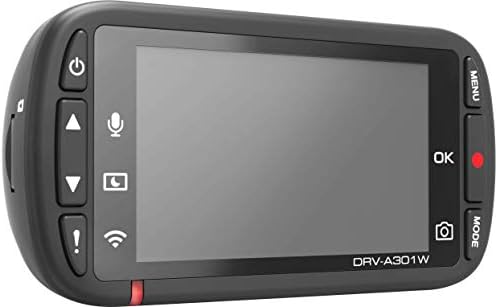 Kenwood DRV-A301W HD Autós kamera a 2.7 Kijelző, Parkolás Mód Felvétel | Beépített GPS | Vezeték nélküli Kapcsolat