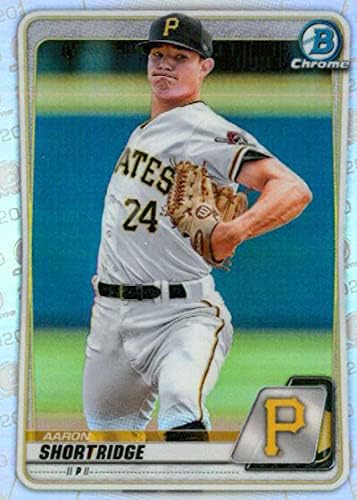 2020 Bowman Chrome-Tervezet Refraktor BD-101 Aaron Shortridge RC Újonc Pittsburgh Pirates MLB Baseball Trading Card