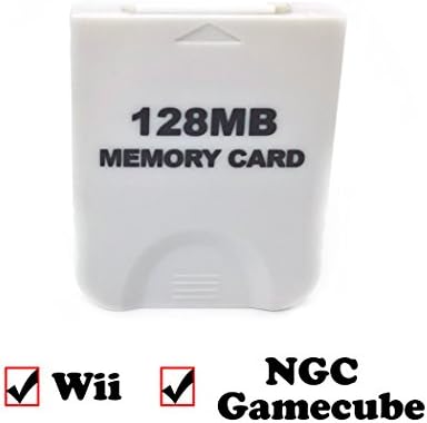 Aoyoho Fehér 128MB Gaming Memória Kártya Kompatibilis a Wii-vel, valamint Gamecube