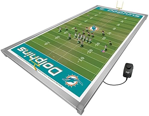 Tudor Játékok Miami Dolphins NFL Végső Elektromos Labdarúgó-Set - Timsó Keret 48 x 24 Mező