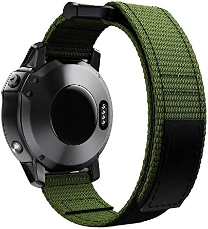 DJDLFA Sport Fonott Nylon Hurok Watchband Wriststrap A Garmin Fenix 7 7X 6X 6Pro 5X 5Plus 3HR EasyFit gyorskioldó 26 22mm Csuklópánt