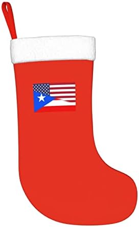 TZT Amerikai Lobogó, Zászló, Puerto Rico Karácsonyi Harisnya, Karácsonyi Ünnep Party Ajándékok Család Ünnepi Dekoráció, 18 Colos