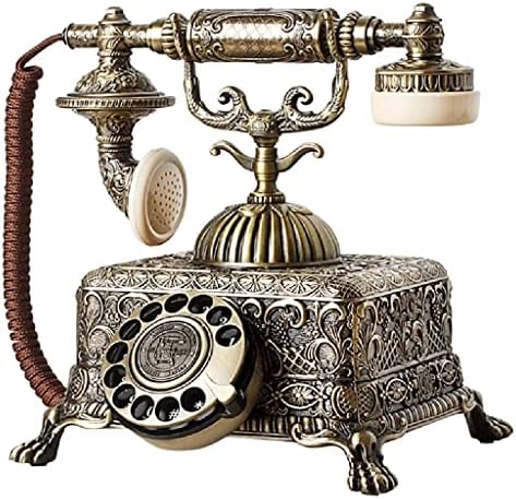 SEASD Fém Vintage Antik Telefon Régimódi, Vezetékes Telefon, Vezetékes Forgó Tárcsát az Otthoni Irodai Dekoráció