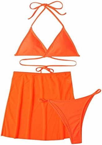 Bikini Terület szőrtelenítés Női 3packs Háromszög Szilárd Szexi Bikini Fürdőruha & Beach Szoknyás Bikini Felsőben a Nők