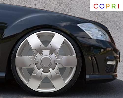 Copri Készlet 4 Kerék Fedél 16 Coll Ezüst Dísztárcsa Snap-On Illik Volkswagen VW