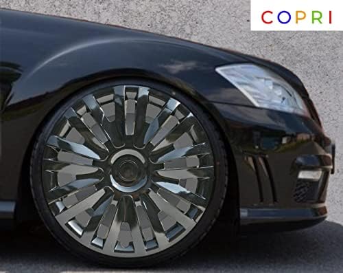 Copri Készlet 4 Kerék Fedezze 14 Colos Dísztárcsa Fekete Snap-On Illik Audi