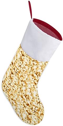 Popcorn Karácsonyi Harisnya, Zokni, Plüss Kandalló a karácsonyfa lakberendezés