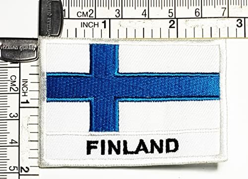Kleenplus 3pcs. 1.7X2.6 HÜVELYK. Finnország Zászló Hímzett Javítás Vasalót Varrni A Lobogó szerinti Ország Nemzeti Jelkép Foltok DIY Kabát,