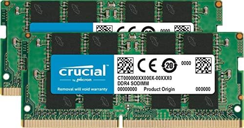 Crucial Memória Csomag, 32 gb-os (2 x 16GB) DDR4 PC4-21300 2666MHz(CT2K16G4SFD8266) Kompatibilis Notebook Latitude Laptop 3300, 3301,