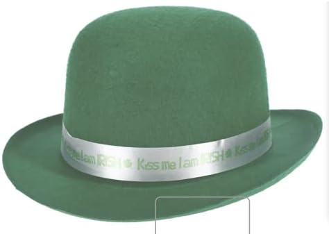 Zöld St. Patrick/s a Nap úgy Érezte, Derby Kalapok, 11.25x9.75x4.75. (3) a Csomag Bónusz TDST Mágikus Lóhere, egy méret, a legtöbb