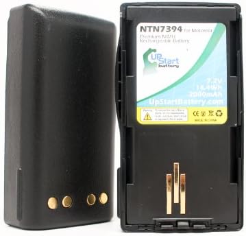 2 Csomag Csere Motorola VISAR Akkumulátor - Kompatibilis Motorola NTN7394 kétirányú Rádió Akkumulátor (2000mAh 7.2 V NI-MH)