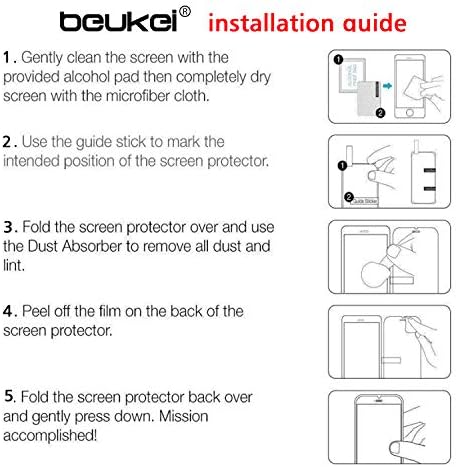 beukei (3 Csomag) Kompatibilis Motorola Moto G30 / Moto G50 képernyővédő fólia, Edzett Üveg, Érintésre Érzékeny,az Ügy Barátságos, 9H Keménység