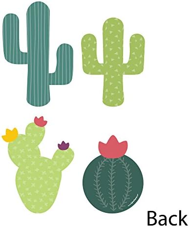 Nagy Dot a Boldogság Szúrós Kaktusz Fél - Kaktusz Dekoráció DIY Fiesta Party Essentials - Készlet 20