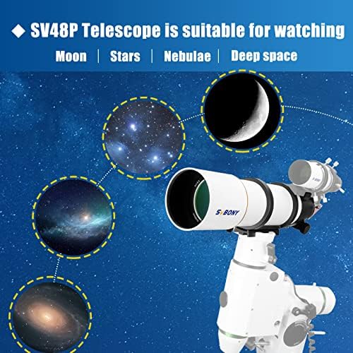 SVBONY SV48P Teleszkóp, 90mm Rekesz F5.5 Refraktor OTA Felnőtt Kezdők, Távcsövek a Mély-Ég Astrophotography, a Vizuális Csillagászat