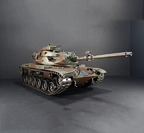FMOCHANGMDP Tank 3D Puzzle Műanyag modelleket, 1/35 Skála MINKET M60A3 105mm Fegyvert Tank Modell, Felnőtt játék Ajándék