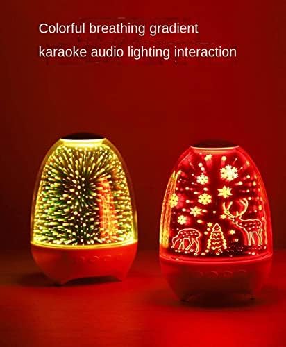 NC Kreatív Karácsonyi LED Környezeti Fény-Bluetooth Hangszóró-Touch Ragyogó Csillagos Ég Hópehely 3D Színes Fény-Kis Hangszóró-Okos Kompatibilitás-Csillagos