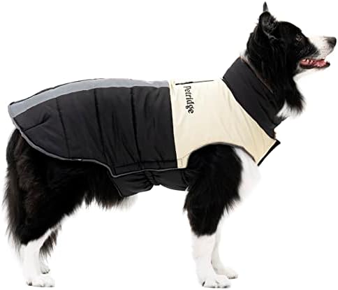 Petridge Kutya Kabát, Hideg Időjárás Kabát, Meleg Téli Ruhát a Közepes testű Kutyák (Fekete 70)