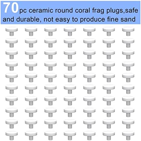 Saricho Kerámia Fehér Coralline Korall frag Dugók Korall frag Bázis, Kör/Nagy Méretű, Kör/Hatszög (round24mm70pcs)