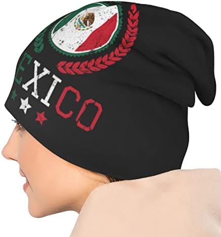 Mexikói Zászló Beanie Kemoterápia Kalap Rák Kötött Sapkák Kalapok Bő Slouchy Mexikói Kötött Női Kalapok a Férfiak
