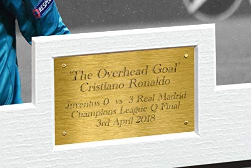 Nagy A3+ Print Cristiano Ronaldo 12x8 A4 Aláírt A Felső Cél / a Juventus 0 vs Real Madrid 3 Autogramot Fotó, Fénykép, Kép Keret, Foci