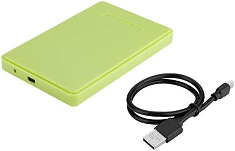 Külső SSD Burkolat, 2,5 hüvelykes SATA SSD Külső Burkolat USB 2.0 Merevlemez Esetben, Linux, Mac OS 8.6 vagy újabb.(Zöld)