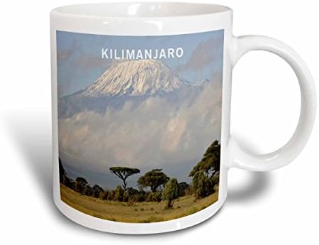 3dRose Afrikai Kilimandzsáró Bögre, 11-Uncia