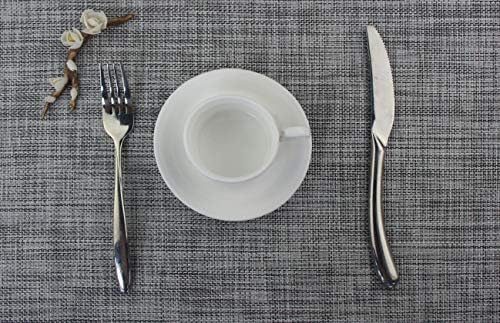 Fényes Álom, asztali Futó, illetve Placemats Készlet 6 Készletek Hosszú Modern Vacsorára Táblázat Színes Szőtt Vinil-Hő-resistand (1 asztali