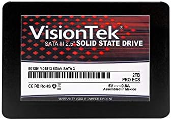 VisionTek 2TB PRO ECS 7mm 2,5 Hüvelykes SATA III Belső szilárdtestalapú Meghajtó 3D TLC NAND Technológia az Asztali Számítógépek,