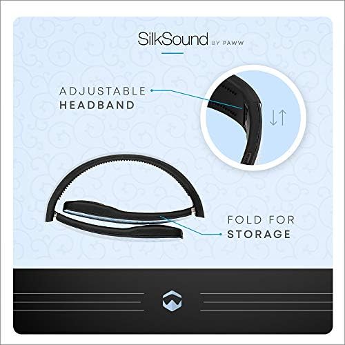 Paww SilkSound Fejhallgató a Nők - Elegáns, Összecsukható Fejhallgató/Állítható A Fül Vezeték nélküli Bluetooth Kihangosító Hívás