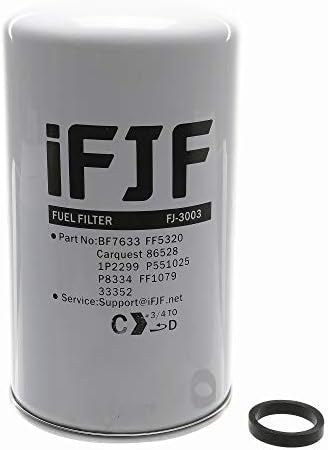 iFJF BF7633 Spin-Üzemanyag Szűrő Csere Duramax 6.6 L 2001- Chevy Silverado/GMC Sierra 2500HD 3500HD Helyettesíti FF3003