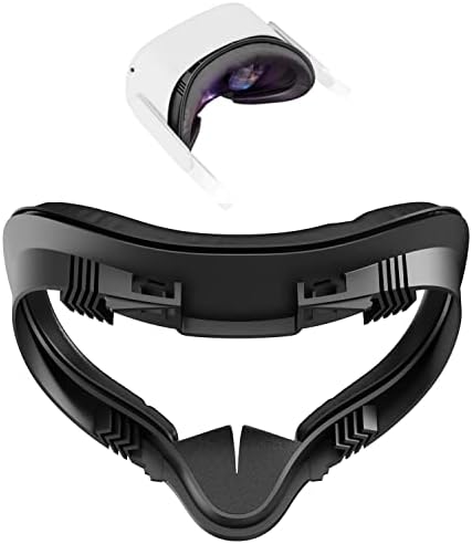 NIUVR Arcát Fitness Szellőző Felület Kompatibilis az Oculus Quest 2 VR Headset Kiegészítők, Cserélhető PU Maszk Hab Arc Pad/lencsevédő