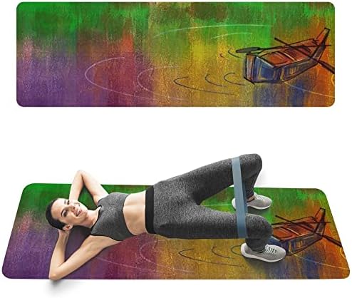 YFBHWYF Yoga Mat – Prémium 2mm Vastag Szőnyeg, Nagy Teljesítményű Markolat, Ultra Sűrű Csillapítás Támogatása érdekében, a Jóga, a Pilates,