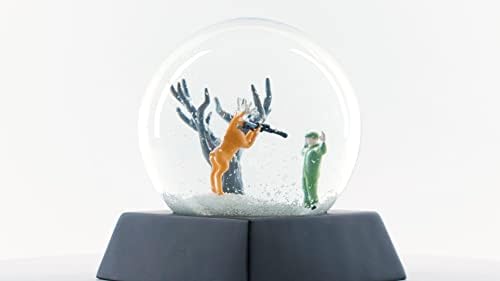 Bambi, a Bosszú Hógömb – Furcsa, Szarvas, Ajándék, Hó Globe Követ Vadász Ajándékok Férfiaknak - Kézzel készített, Különleges Ajándék, Snowglobe