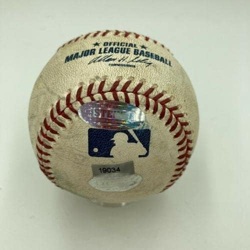 Derek Jeter Aláírt Játék Használt Major League Baseball Steiner & MLB Auth Hologramok - MLB Baseball Játék, Használt