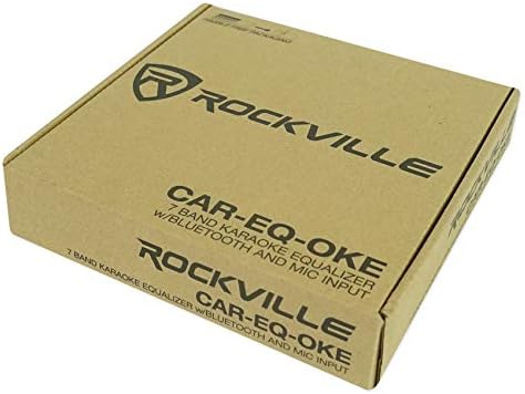 Rockville AUTÓ-EQ-Oké Car Audio 7 sávos Equalizer w Bluetooth + Karaoke Mikrofon Bemenet