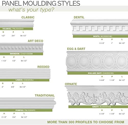 Ekena Millwork PML12X00AD Adonis Panel Mintázat Panel Mintázat, 11 7/8H x 3/4P x 23 1/2W , Alapozott