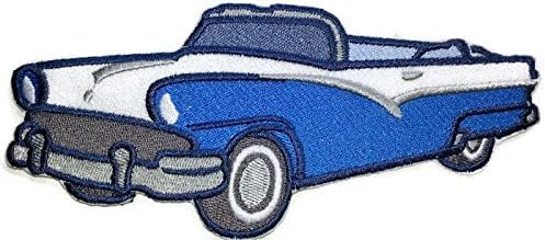 Klasszikus Autók Gyűjteménye [1956-Os Ford Sunliner ] [Amerikai Autóipar a Hímzés] Hímzett Vasalót/Varrni Patch [6.87 x3.15]Made